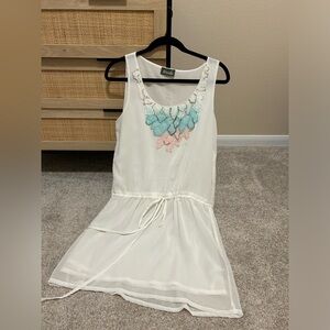 Beaded White Dress/Tunic